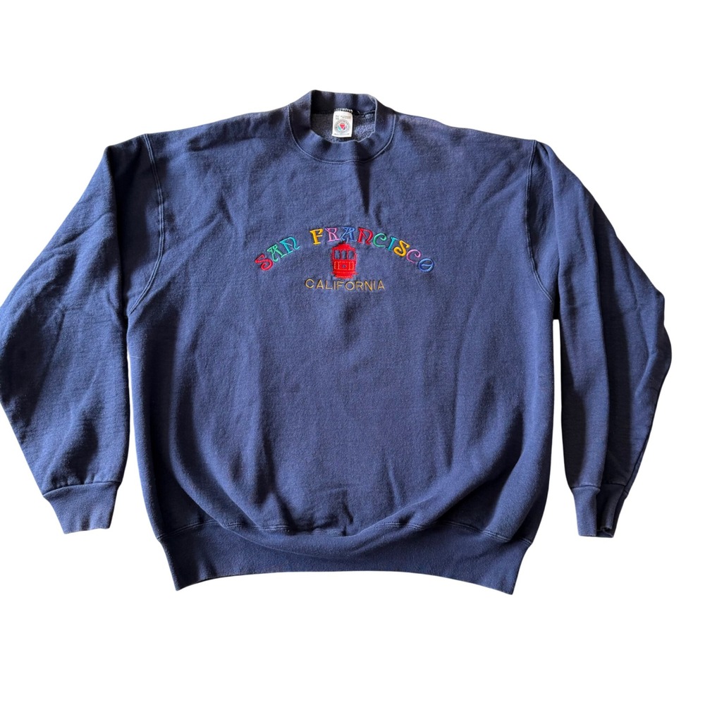 Vintage Munsingwear‎ San Francisco Sweatshirt Made in USA Embroidered Size XL